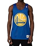Golden State Warriors Nba Mitchell & Nessメンズドロップステップレトロメッシュリバーシブルタンクトップ