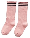 Plus Nao(プラスナオ) 靴下 ソックス 男の子 女の子 ベビー キッズ ベビー用品 キッズソックス 子供靴下 小物 ライン入り カジュアル シン 約1-3歳 ピンク