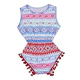 Lutents ベビー服 ロンパース カバーオール ノースリーブ プリント花柄 可愛い 女の子 カジュアル 快適 着心地良い 歩行服 パジャマ 新生児 出産祝いプレゼント