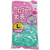 SP-7 天然ゴム手袋 中厚手 L グリーン