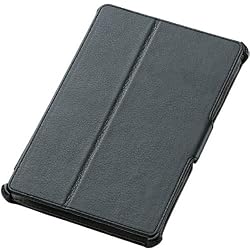 ELECOM EMOBILE GALAPAGOS 7in用レザーカバー フラップ付 ブラック TBE-SHGP11PLFBK