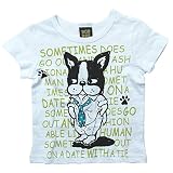 《初夏盛夏対応》DODOMPA(ドドンパ) フレンチブルドック天竺半袖Tシャツ 130cm /オフ NO.F-974015