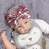 Honel ベビー 赤ちゃん 帽子 ニット帽 ベビー帽子 ビーニー出産祝い 新生児 キッズ 女の子 秋冬 子供 ニットキャップ 4＃