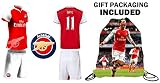 ファンKitbag Ozil # 11 Arsenal Youth Home / Away Soccer Jersey & ShortsキッズプレミアムギフトKitbag ✮ボーナスOzil # 11