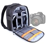 DURAGADGET Portable Water Resistant Nylon Rucksack for Pentax K-50 DSLR Camera with DAL 18-55mm WR L