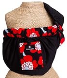 Dr. Sears Adjustable Sling, Black with Red Poppy Trim by Balboa Baby [並行輸入品]