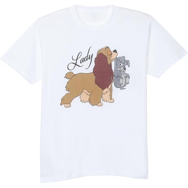 Amazon | Disney わんわん物語 デリシャス・ロマンティック Tシャツ