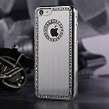 Champion Quality Apple Iphone 6/6s Deluxe Silver brushed aluminum diamond case bling cover for Apple
