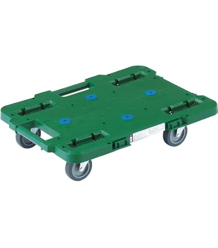 Amazon.co.jp: トラスコ中山(TRUSCO) 折りたたみコンテナ台車 ブルー
