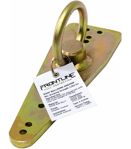 3M™ DBI-SALA® D-Ring Plate Anchor 2101634, Raw Steel