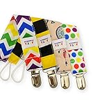 ALVABABY 赤ちゃん おしゃぶりホルダー 落ち防止 軽い クリップ 4枚セット PC02-JP