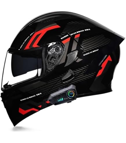 Amazon.co.jp: ヘルメット フルフェイス バイク かっこいい ダブル