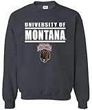 NCAA Montana Grizzliesバーロゴクルーネックスウェットシャツ、スモール、DarkHeather