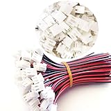 100個 15cm 端子線 2.54mm JST ソケットプラグコネクタキット 2ピン