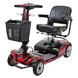 電動シニアカート 赤 シルバーカー 車椅子 運転免許不要 折りたたみ 軽量 コンパクト 電動カート 四輪車 4輪車 移動 高齢者 充電 シート回転 電動車椅子 電動車いす 介護 福祉 敬老 お年寄り 老人 乗り物 贈り物 プレゼント スクーター レッド scooterd01red