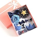 ヘアピン ヘアクリップ ベビー ヘアアクセサリー 10点セット 子供 髪飾り 髪留め 出産祝い ギフト ブルー