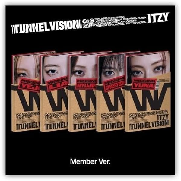 Amazon.co.jp: ITZY [TUNNEL VISION] (Member Ver.)（韓国盤）【正規