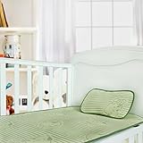 エルフ ベビー(Fairy Baby) 赤ちゃん用ベットパッド ひんやりマット 涼感 寝ござ 折り畳み 枕付き(60*120cm、犬柄)