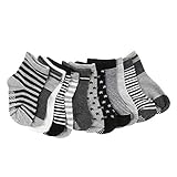 Kingsie ソックス 12足組 ベビー 子供 赤ちゃん 靴下 キッズ 綿 滑り止め 保温 柔らかい 可愛い 秋 冬 1-3歳 (男の子向け)