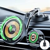 スマホホルダー 車 車載ホルダー mag-safe対応 スマホホルダー マグネット 車載スマホホルダー マグネット【15Wワイヤレス車載充電器 &5軸反転＆超强磁力】 車 スマホスタンドエアコン吹き出し口＆両面テープ2in1車用スマホホルダー 2X360°+3X270°角度調整 安定性拔群携帯スタンド 片手操作 取付簡単iPhone & Android多機種と多車種が対応と99%車種が対応