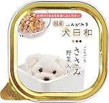 （まとめ買い）わんわん 犬日和 ごろごろささみ 野菜入り 100g 犬用フード 【×32】