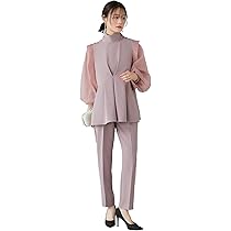 最終値下げ　ルイルエブティック　大きめサイズ　セレモニーパンツドレス RUIRUE BOUTIQUE パンツドレス 「オケージョン対応」バック