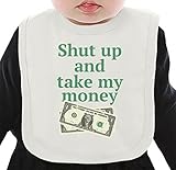 Shut up and take my money ネクタイを有する有機ビブ Medium