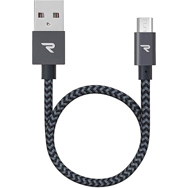 充電ケーブルホットスワップ可能なUSBデータ充電ケーブル黒　1メートル Amazon | Socket 7/600/800シリーズ用のUSB-A雄-DCプラグ充電
