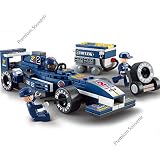 建物ブロックSluban City Formula Racer f1 Indy Car Auto Repair Pitクルーおもちゃ/アイテム# g839gj uy-w8ehf3136639