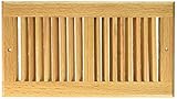 Decor Grates WL612R-N 6-Inch by 12-Inch Wood Return Air, Natural Oak by Decor Grates