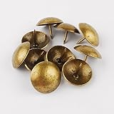 Newone 【50個】 太鼓鋲 直径16mm/19mm/23mm ブロンズ ＤＩＹ 古銅 スタッズ ピン 手工芸品の釘 (直径：19mm；19*15mm)