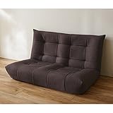 ボリュームにこだわったコーナーローソファーセット　　ブラウン　２人掛け