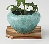 ミニ花瓶 緑ガラス ミニコンポート [品 : 花器 x 1/9 x 6cm 箱 : 11 x 10.5 x 8.8cm 250g] [陶器 信楽焼 ボール箱] | ギフト プレゼント 贈り物 贈答品 
