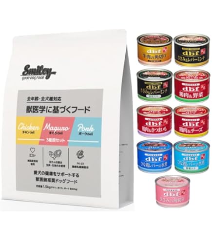 Amazon.co.jp: スマイリー 国産3種セット 1.5kg(チキン500g・ポーク