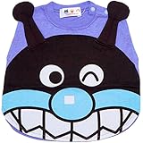 【本体綿100％】2017年 夏物 アンパンマン 天竺 ６キャラ まるっとなりきり 半袖Ｔシャツ Anpanman パープル-バイキンマン◇80cm