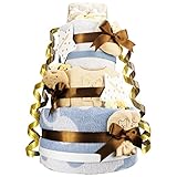 今治タオル imabari towel 出産祝い 日本製 オーガニック 豪華3段DX おむつケーキ 紋ごのみ ファーストベビーシューズ (goonテープタイプＬサイズ)