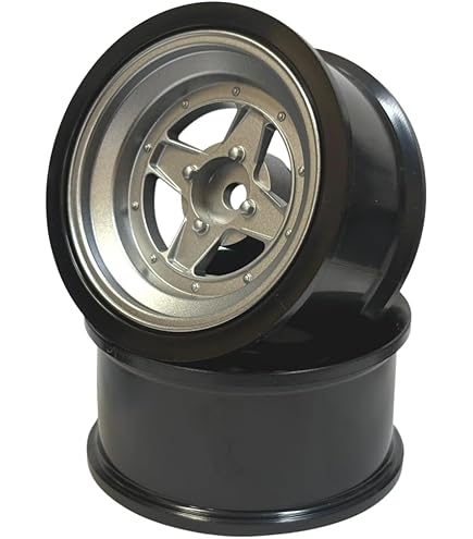 Amazon | 1/10 旧車ドリフト向けハードタイヤ組込済み鉄チン風ホイール