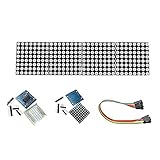 P Prettyia 4ピン　MAX7219 　ドット　マトリックス　8x8 LED　表示モジュール　Arduinoに適　DIY　ラズベリーパイキット　