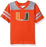 NCAAマイアミハリケーンToddler Boysフットボールシャツ、オレンジ、4