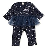 プティマイン（petit main） チュールつき星柄Tシャツ×レギンスセット【コン/80(002)】