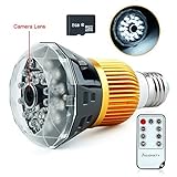 Toughsty? 8GB 1280x720P HD Hidden Camera LED Bulb Audio Activated DV Camcorder with Motion Activated