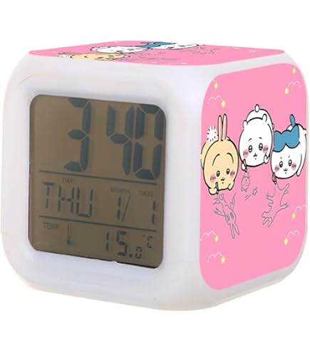 Amazon.co.jp: 目覚まし時計 ちいいかわいい モモンガ 可愛い 置き時計