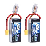 ゼエエ Zeee 7.4V 50C 2200mAh 2S 短いリポバッテリー XT60プラグ付き ラジコン製品バッテリー RCカー用 RCトラック用 RCヘリコプター用 FPV用 ドローン用など（2パック）