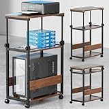 【幅35×奥行60×高さ67.5～95cm】パソコンワゴン 昇降式 PCゲーミング cpuスタンド TTWO パソコンラック サイドワゴン置