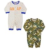 アナップキッズ＆ガール（ANAP KIDS&GIRL） ベビーロンパース2枚SET（男の子）【グレー/80】