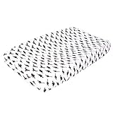Premium Cotton Diaper Changing Pad Cover Wild Monochrome Black and White by Copper Pearl [並行輸入品]