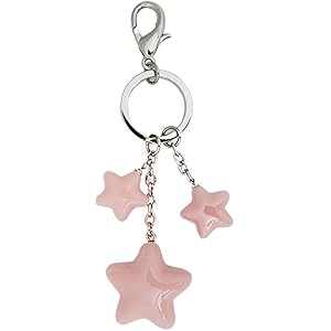 sslink バッグチャーム 星 パールカラー キーホルダー スター アクセサリー カラフル パステル シルバー チェー…