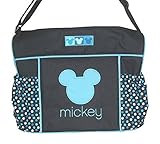 Disney Mickey Mouse Diaper Bag & Changing Pad Lightweight Travel Tote Baby Bottle Pockets [並行輸入品]