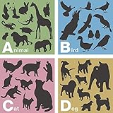 【かわいい表札屋さん ＊BEES CRAFT＊ オリジナル マグネットプレート表札 オプション】ワンポイントシルエット