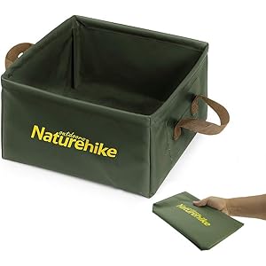 Naturehike 布バケツ 屋外用 折りたたみ式四角いバケツ アウトドア用携帯軽量化 折り畳み式 洗面器 水の入れ物 小物入れ 洗いおけ